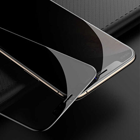 iPhone 11 Pro Uyumlu Davin 5D Privacy Cam Zore Ekran Koruyucu
