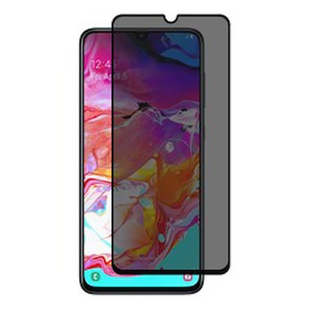 Lexroo Galaxy A70 5D Privacy Cam Ekran Koruyucu - Siyah