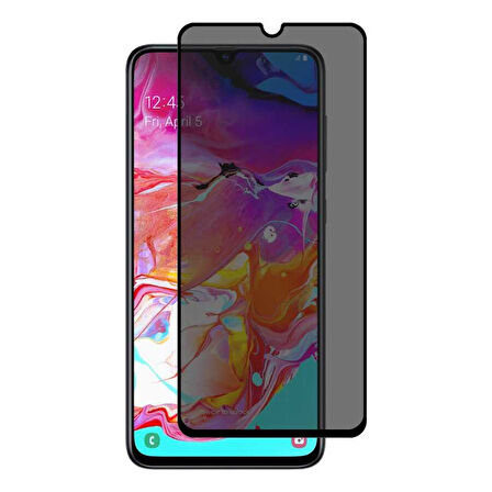 Huawei P Smart 2019 Uyumlu Davin 5D Privacy Cam Zore Ekran Koruyucu