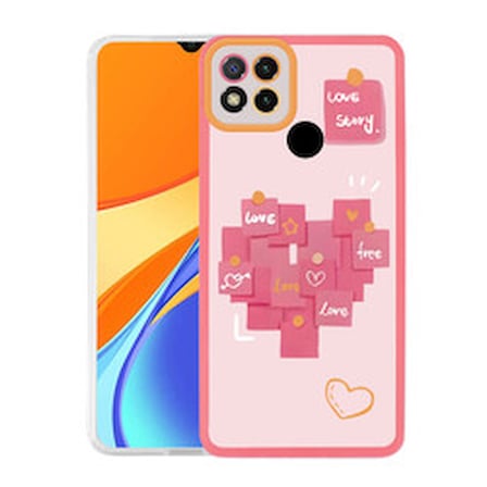 Lexroo Xiaomi Redmi 9C M-Fit Desenli Silikon İnce Kılıf - Love Story