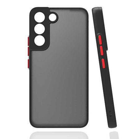 Galaxy S22 Plus Uyumlu Zore Hux Kapak-Siyah