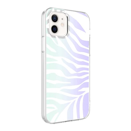 iPhone 12 Uyumlu MKST M-Blue Desenli Kılıf-Zebra No1