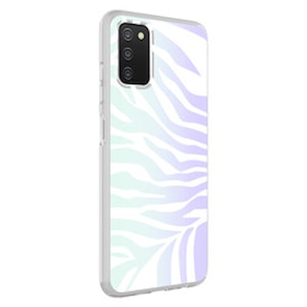 Lexroo Galaxy A03S M-Blue Desenli Silikon İnce Kılıf - Zebra