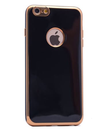 Lexroo Apple iPhone 6 Kılıf Lexroo Arkası Parlak 360 Silikon - Beyaz-Siyah