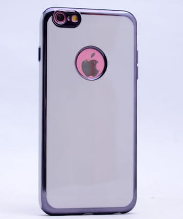 Lexroo Apple iPhone 7 Kılıf Lexroo Arkası Parlak 360 Silikon - Beyaz-Gold
