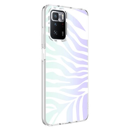 Lexroo Xiaomi Redmi 10 M-Blue Desenli Silikon İnce Kılıf - Zebra