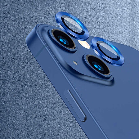 iPhone 13 Uyumlu Zore CL-07 Kamera Koruyucu-Lacivert
