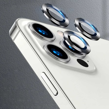 iPhone 13 Pro Max Uyumlu ​MKST CL-07 Kamera Koruyucu-Koyu Gri