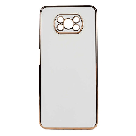 Xiaomi Poco X3 Kılıf Zore Bark Kapak-Beyaz