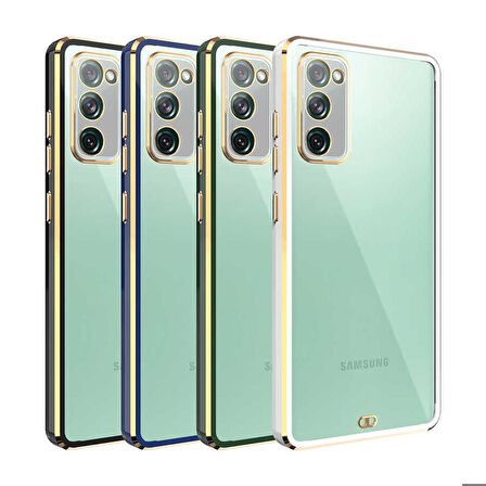 Galaxy S20 FE Uyumlu Zore Voit Clear Kapak-Yeşil
