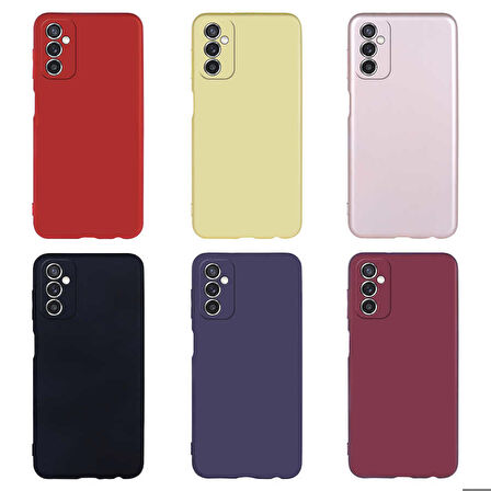Galaxy M52 Uyumlu Zore Premier Silikon Kapak-Mürdüm