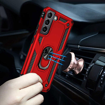 Galaxy S22 Uyumlu Zore Vega Kapak-Mavi
