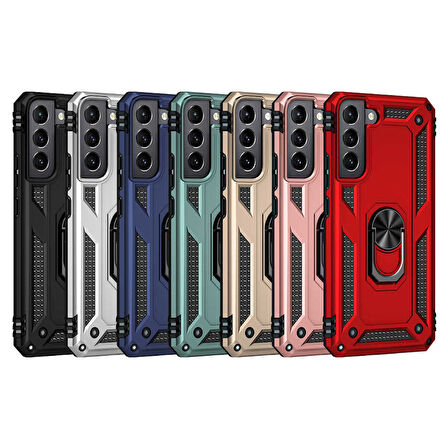 Galaxy S22 Plus Uyumlu Zore Vega Kılıf-Siyah