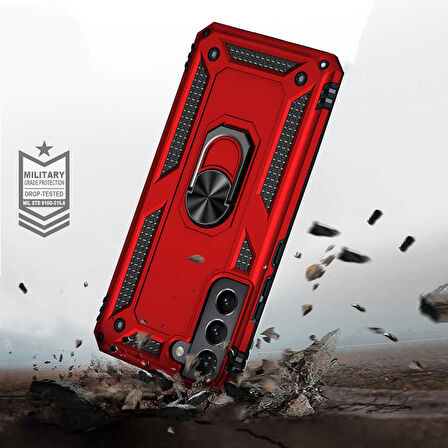 Galaxy S22 Plus Uyumlu Zore Vega Kapak-Gri