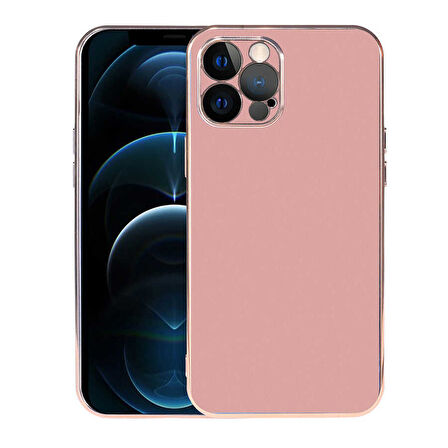 Apple iPhone 12 Pro Max Kılıf Zore Viyana Kapak-Rose Gold