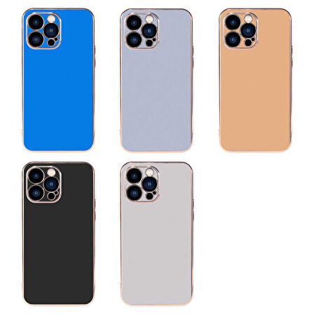 Apple iPhone 13 Pro Max Kılıf Zore Viyana Kapak-Gold