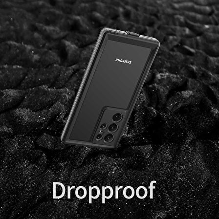 Galaxy S22 Ultra Uyumlu 1-1 Su Geçirmez Uyumlu-Siyah