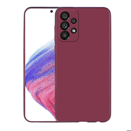 Galaxy A33 5G Uyumlu Zore Premier Silikon Kapak-Mürdüm