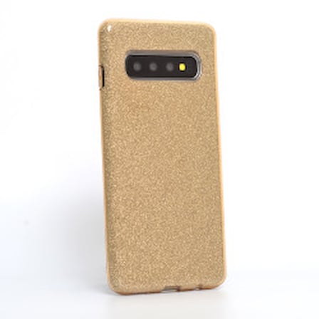 Lexroo Galaxy S10 Kılıf Lexroo Shining Silikon - Gold