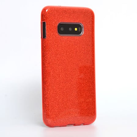 Lexroo Galaxy S10E Kılıf Lexroo Shining Silikon - Kırmızı