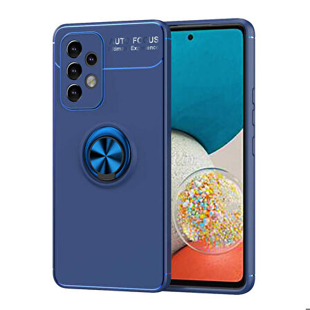 Galaxy A33 5G Uyumlu Zore Ravel Silikon Kapak-Mavi