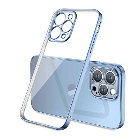 iPhone 12 Pro Uyumlu Zore Gbox Kılıf-Mavi Açık