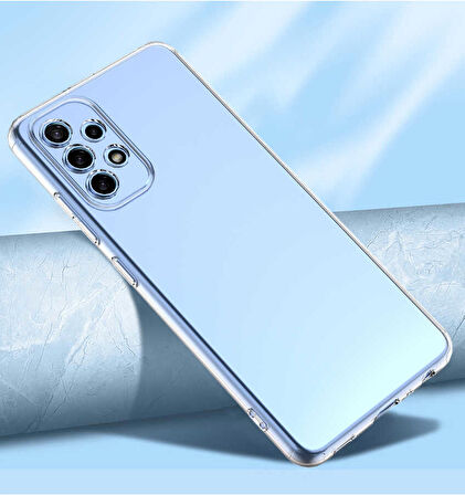 Galaxy A33 5G Uyumlu Zore Kamera Korumalı Süper Silikon Kapak-Renksiz