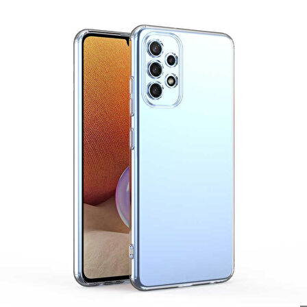 Galaxy A53 5G Uyumlu Zore Kamera Korumalı Süper Silikon Kapak-Renksiz