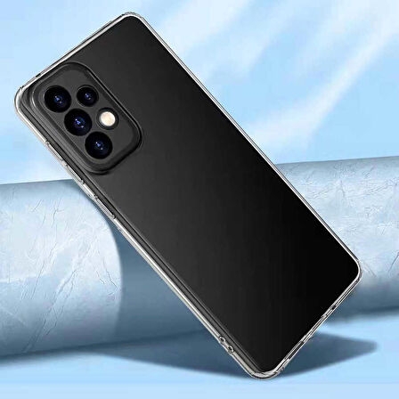 Galaxy A73 Uyumlu Zore Kamera Korumalı Süper Silikon Kapak-Renksiz