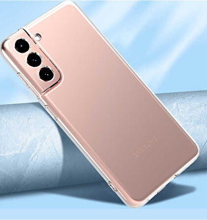 Galaxy S22 Plus Uyumlu Zore Kamera Korumalı Süper Silikon Kılıf-Renksiz