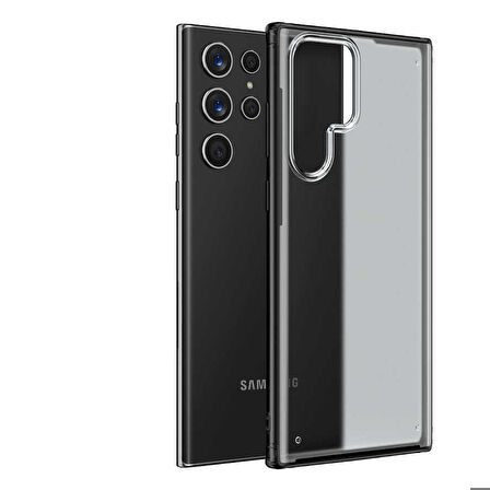 Galaxy S22 Ultra Uyumlu Zore Volks Kapak-Siyah