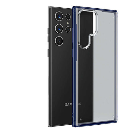 Galaxy S22 Ultra Uyumlu Zore Volks Kılıf-Lacivert