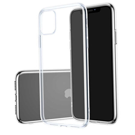 iPhone 11 Kılıf Kılıf Ultra İnce Sert Kamera Çıkıntılı Şeffaf Vonn Kapak