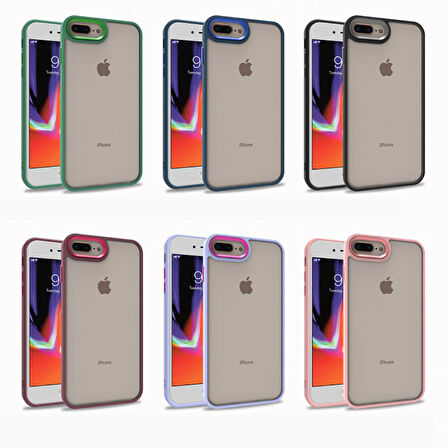 iPhone 7 Plus Uyumlu Zore Flora Kapak-Yeşil