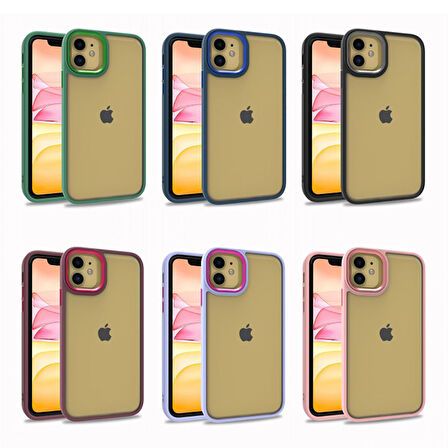 Apple iPhone 11 Kılıf Zore Flora Kapak-Siyah