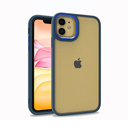 iPhone 11 Kılıf Flora Kamera Çıkıntılı Arkası Şeffaf Köşeleri Parlak Renkli Işlemeli Flora Kapak
