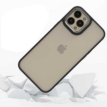 iPhone 12 Pro Max Uyumlu Ensueno Flora Kapak-Rose Gold