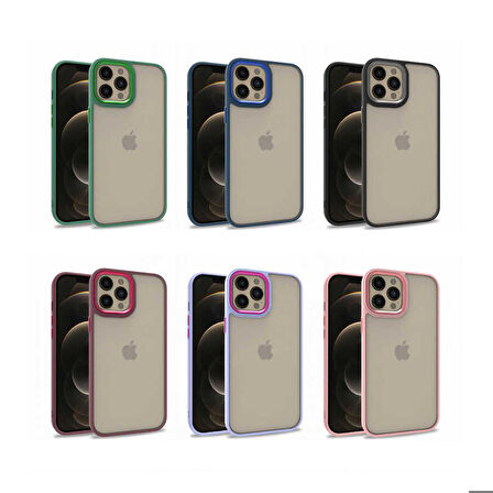 iPhone 12 Pro Max Uyumlu Ensueno Flora Kapak-Rose Gold