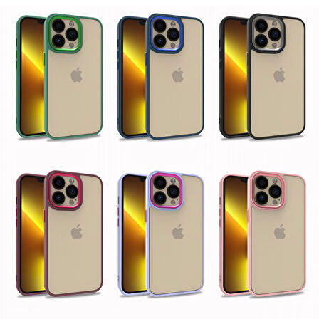 iPhone 13 Pro Uyumlu Zore Flora Kılıf-Siyah