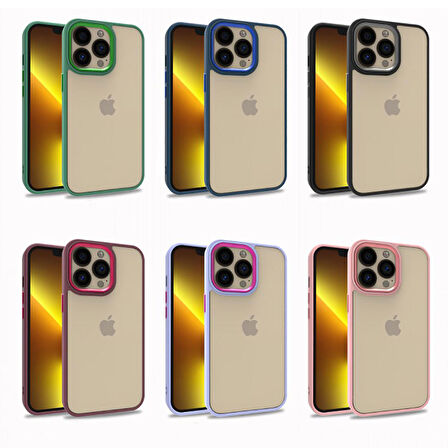 iPhone 13 Pro Uyumlu Zore Flora Kapak-Kırmızı