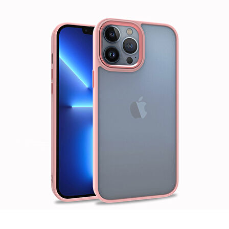iPhone 13 Pro Max Uyumlu Zore Flora Kılıf-Rose Gold