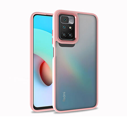 Xiaomi Redmi 10 Kılıf Zore Flora Kapak-Rose Gold