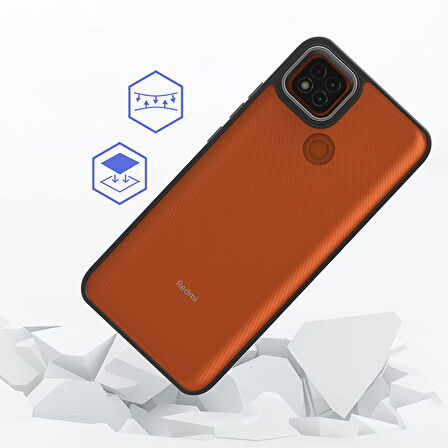 Xiaomi Redmi 9C Kılıf Zore Flora Kapak-Lila