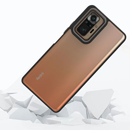 Xiaomi Redmi Note 10 Pro Kılıf Zore Flora Kapak-Lila