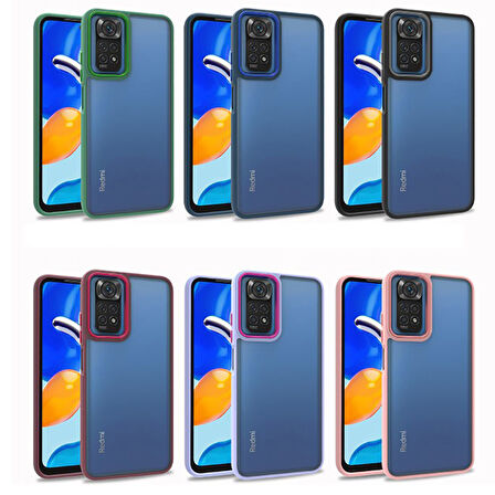Xiaomi Redmi Note 11 Pro 5G Kılıf Zore Flora Kapak-Siyah