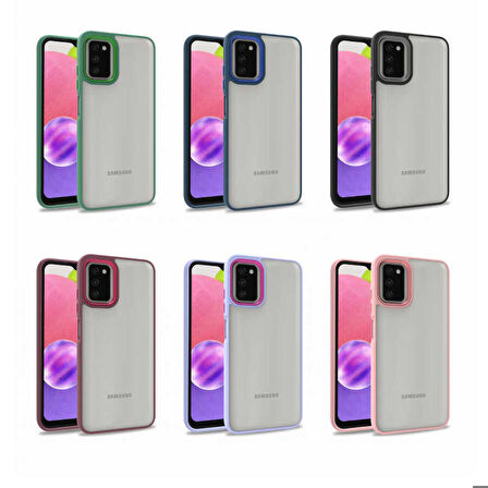 Galaxy A03S Uyumlu Zore Flora Kapak-Lila