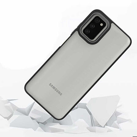 Galaxy A03S Uyumlu Zore Flora Kapak-Rose Gold