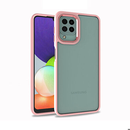 Galaxy A12 Uyumlu Zore Flora Kapak-Rose Gold