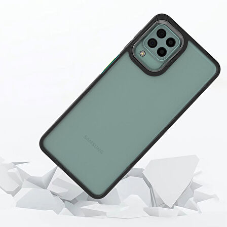 Galaxy A12 Uyumlu Zore Flora Kapak-Yeşil