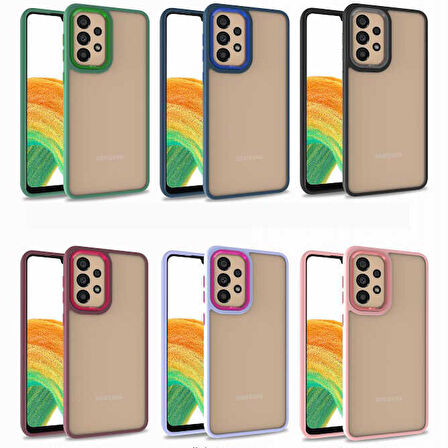 Galaxy A52 Uyumlu Zore Flora Kapak-Kırmızı